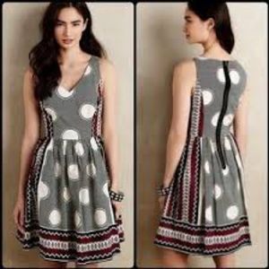 NWT ANTHROPOLOGIE Maeve Moonsong Fit & Flare Dress w/ pockets